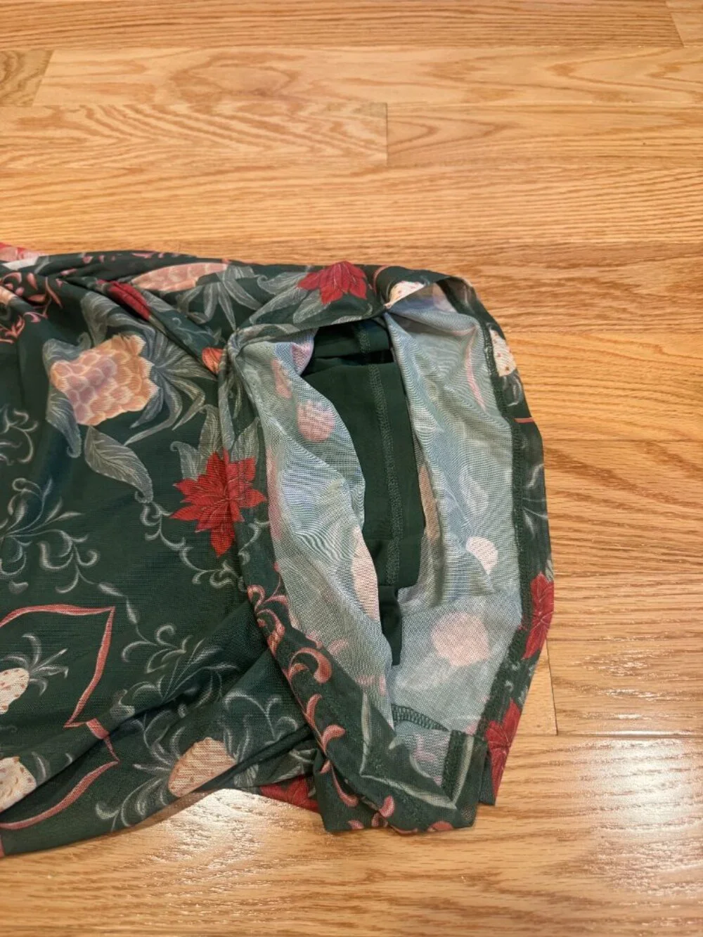 Farm Rio Green Floral Mini Dress | Size M | NWOT